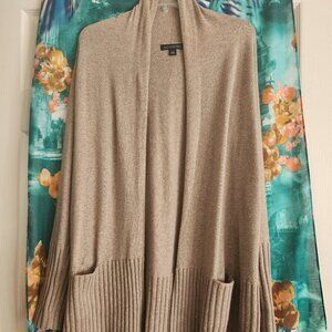 BANANA REPUBLIC Luxury Cashmere Blend Cardigan Beige size M open front